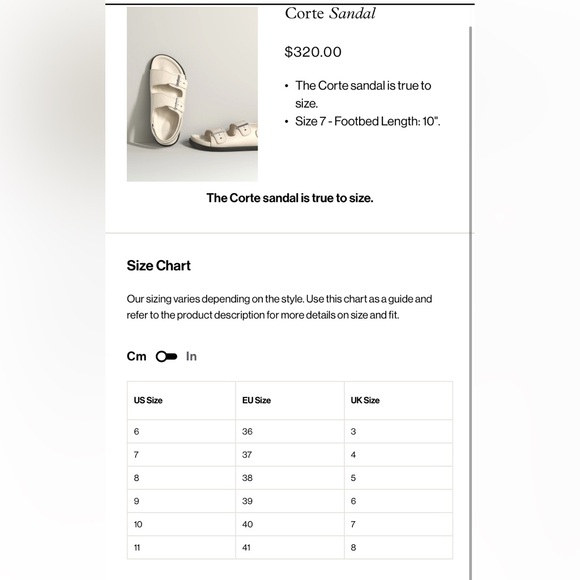 Varley NEW Corte Strap Sandals in Birch Size 37 | US 7 - Picture 15 of 16